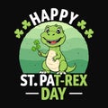 Happy St. PAT-REX day Royalty Free Stock Photo