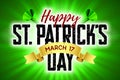 Happy St Patrick Day greeting card Royalty Free Stock Photo