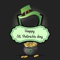 Happy St. Patrick day and hockey puck