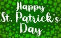 St. Patrick`s Day Shamrocks 4 Leaf Clover Background Royalty Free Stock Photo