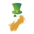 Happy St. Patrick`s day. Flat avatar.