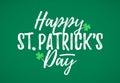 Happy St. Patrick`s Day greeting card Royalty Free Stock Photo