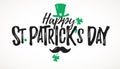 Happy St. Patricks Day greeting card Royalty Free Stock Photo