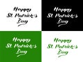 Happy St. Patrick`s day handdrown lettering