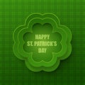 Happy St. Patrick's Day Poster. Clover frame