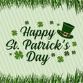 Happy St. Patrick`s Day Typhography With Background