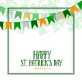 Happy st patricks day celebration background