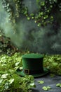 Happy St.Patricks Day. Composition with clover leave Royalty Free Stock Photo