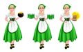 Happy St Patricks Day, set of three poses