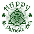 Happy St. Patricks Day. Vector celtic pattern