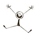 Happy stick figure 3