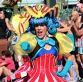 A happy street performer at Disneyworld