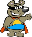 Happy Strong Super Hero Bear