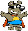 Happy Strong Super Hero Bear