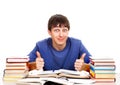 Happy Student with a Books Royalty Free Stock Photo