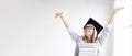 Happy student in graduation cap Royalty Free Stock Photo