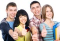 Happy students Royalty Free Stock Photo