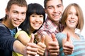 Happy students Royalty Free Stock Photo