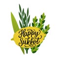 Happy Sukkot greeting card Royalty Free Stock Photo