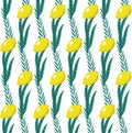 Happy Sukkot seamless pattern. Jewish holiday huts endless background. Repeating texture with etrog, lulav, Arava, Hadas Royalty Free Stock Photo