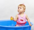 Happy summer baby playing Royalty Free Stock Photo