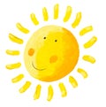 Happy Sun with face - smiling