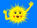 Happy sun Royalty Free Stock Photo