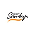 Happy sunday greeting design template Royalty Free Stock Photo