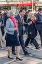 A happy Swedish Prime Minister Stefan Lofven with his wife.