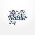 Happy Teacher Day Vector Design Illustration Royalty Free Stock Photo