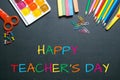 Happy teacher`s day Royalty Free Stock Photo