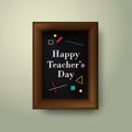Happy teacher's day vector illustration. EPS 10