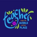 Happy teacher`s day vector illustration Royalty Free Stock Photo