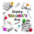 Happy teachers day banner 1