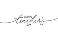 Happy Teachers day greeting card. Royalty Free Stock Photo