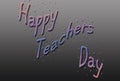 Happy teachers day greeting card