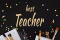 Happy Teachers& x27; Day greeting card