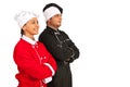 Happy team chefs looking to future Royalty Free Stock Photo