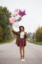 Girl with balloon Royalty Free Stock Photo