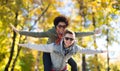 Happy teenage couple in shades having fun outdoors Royalty Free Stock Photo