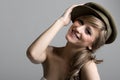 Happy Teenager in Hat Royalty Free Stock Photo
