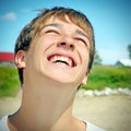 Happy Teenager Portrait Royalty Free Stock Photo