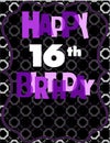 Happy 16th Birthday Card Royalty Free Stock Photo