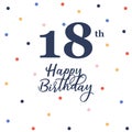 Happy 18th birthday Royalty Free Stock Photo