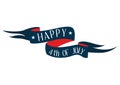 happy 4th of july banner. Vector illustration decorative design