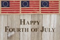 Happy 4th of July Greeting Royalty Free Stock Photo