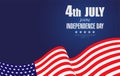 Happy 4th of July Independence Day-02 Royalty Free Stock Photo