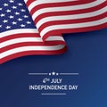 Happy 4th of July USA Independence day greeting card