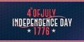 Happy 4th Of July USA Independence Day. Happy holiday celebration concept. Vintage color poster design vector illustration. Royalty Free Stock Photo