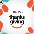 Happy Thanks Giving Vector Template Design Illustration Royalty Free Stock Photo